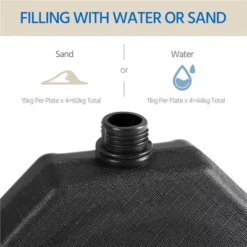 Yaheetech 4-Pieces Water Sand Filling Plastic Base Stand 11 Yaheetech 4-Pieces Water Sand Filling Plastic Base Stand -Furniture GUEST e61a126a e389 49fb b157 dbe48f25ddae