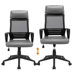 Yaheetech Swivel Office Desk Chair Study Work Chair With Headrest Lumbar Support Rolling Wheels 12 Yaheetech Swivel Office Desk Chair Study Work Chair With Headrest Lumbar Support Rolling Wheels -Furniture GUEST e80cfe51 303a 412a 926c b3ce6f006608