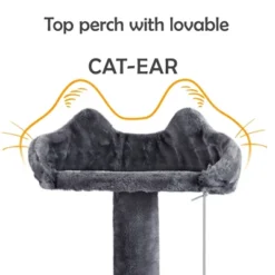 Yaheetech 57"H Plush Cat Tree Condo For Kittens/Small Cats -Furniture GUEST e8732f32 1c9f 4771 bdb9 6cd8e05ebd2b