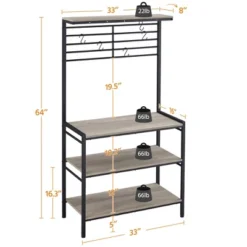 Yaheetech 4-Tier Kitchen Storage Rack With High Display Shelf 8 Yaheetech 4-Tier Kitchen Storage Rack With High Display Shelf -Furniture GUEST e957dbd1 88ac 403c bf0a 6ba017e41f54