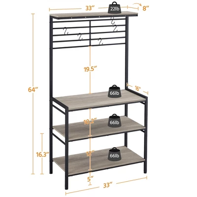 Yaheetech 4-Tier Kitchen Storage Rack With High Display Shelf 3 Yaheetech 4-Tier Kitchen Storage Rack With High Display Shelf - Image 3