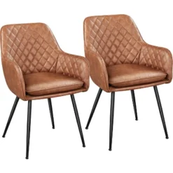 Yaheetech Set Of 2 Velvet Fabric Dining Chairs With Metal Legs -Furniture GUEST ea557add 623f 4fe3 8aa9 f36b879f85de