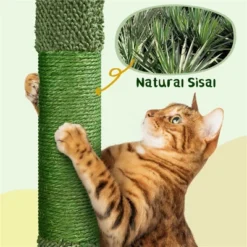 Yaheetech 70.5″ H Cactus Cat Tree Cat Tower With Natural Sisal, Green/Brown 10 Yaheetech 70.5″ H Cactus Cat Tree Cat Tower With Natural Sisal, Green/Brown -Furniture GUEST eb034961 f84b 42af b20c a4308c5f2311