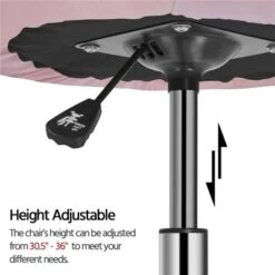 Yaheetech Swivel Tufted Height Adjustable Barrel Chair Accent Chair -Furniture GUEST ebaa905e 5d2e 4d3a bc0a 1042eab7d096