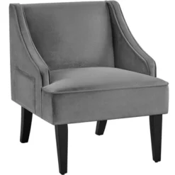 Yaheetech Modern Upholstered Armchair Velvet Accent Chair For Living Room Bedroom 16 Yaheetech Modern Upholstered Armchair Velvet Accent Chair For Living Room Bedroom -Furniture GUEST ec285591 8311 42fb a018 ffc134080fab