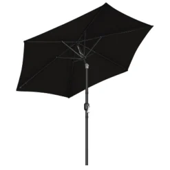 Yaheetech 9FT Patio Umbrella Market Umbrella With Button Tilt And Crank -Furniture GUEST ed8fd21f 8cb4 4b93 964f 638d3532c27a