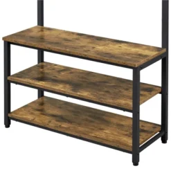 Yaheetech 72.5" H Industrial Hall Tree 3-in-1 Entryway Coat Rack With Top Board & Bench & Shoe Storage, Rustic Brown -Furniture GUEST eda62163 1c8c 4760 825b d0bfcda6b9be
