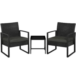 Yaheetech 3 Piece Patio Set Modern PE Bistro Furniture Conversation Sets 20 Yaheetech 3 Piece Patio Set Modern PE Bistro Furniture Conversation Sets -Furniture GUEST edefef9a 6f93 44d0 8df0 e0a52f39afa8