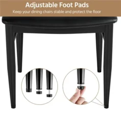 Yaheetech Set Of 2 Modern Dining Chairs Armless Chairs With Metal Legs -Furniture GUEST ee16e43c a671 4a1c 80a9 e6d42c4c7ac3