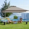 Yaheetech 13X13 Ft Portable Pop-Up Canopy With Adjustable Height And Ground Anchors & Guy Lines