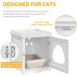 Yaheetech Cat Litter Box Enclosure Indoor For Small Cat/Dog -Furniture GUEST eed668de 9558 4f42 96b5 bba45e00a2e0