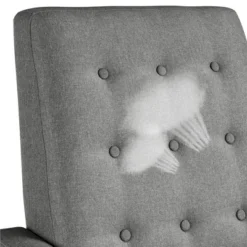 Yaheetech Fabric Tufted Upholstered Recliner Sofa Chair Adjustable Back & Footrest -Furniture GUEST ef3d7a68 2ba5 4931 9154 810de56ae266