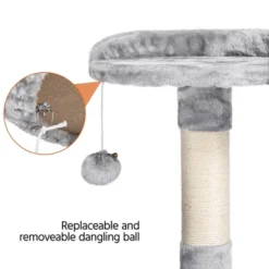Yaheetech 59"H 4-Level Plush Cat Tree With Condos - Light Gray 12 Yaheetech 59"H 4-Level Plush Cat Tree With Condos - Light Gray -Furniture GUEST f0355761 5afd 468e a808 3e7439adf90d