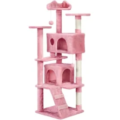 Yaheetech 61.5"H Cat Tree With 2 Condos For Kittens Small Cats 23 Yaheetech 61.5"H Cat Tree With 2 Condos For Kittens Small Cats -Furniture GUEST f11229e0 46bd 4cd7 a009 191523271d6a