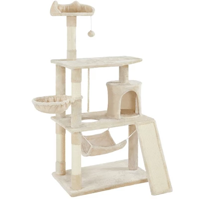 Yaheetech 63.5"H 4-Level Plush Cat Tree For Small/Medium Cats 8 Yaheetech 63.5"H 4-Level Plush Cat Tree For Small/Medium Cats - Image 8