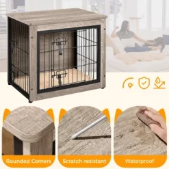 Yaheetech Industrial Multi-functional Dog Crate Furniture Wooden Dog Kennel 10 Yaheetech Industrial Multi-functional Dog Crate Furniture Wooden Dog Kennel -Furniture GUEST f3155b39 dab2 45d3 8de4 0012e9fa4bd4