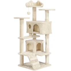 Yaheetech 54"H Cat Tree With 2 Condos For Kittens Small Cats -Furniture GUEST f3702b6d 8242 448a 983b b2c2340818e7