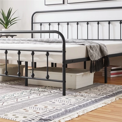 Yaheetech Iron Platform Bed Frame With High Headboard And Footboard 3 Yaheetech Iron Platform Bed Frame With High Headboard And Footboard - Image 3