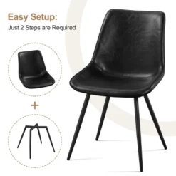 Yaheetech 2pcs Metal Dining Chairs Accent Chairs -Furniture GUEST f4a508a1 5677 45f5 a0d2 55c5775408db