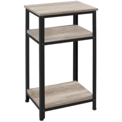 Yaheetech Tall End Table Accent Table, 30 In Industrial Side Table With Strong Wooden Shelves 13 Yaheetech Tall End Table Accent Table, 30 In Industrial Side Table With Strong Wooden Shelves -Furniture GUEST f79c6889 1342 4d27 918a 77cd645ab4db
