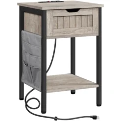 Yaheetech Storage End Table With Charging Station -Furniture GUEST f96d530a 1a6d 4389 b8f0 ed50b4378f12
