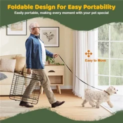 Yaheetech 24″ Tall 16 Panels Foldable Panel Dog Playpen For Outdoor Indoor -Furniture GUEST f9a52329 ad88 4b43 a784 57d972046380