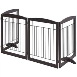 Yaheetech 31.5″ Height Pet Gate With Wood And Wire For Doorway -Furniture GUEST f9aa6ffa f5f8 43b6 977e 732605bf4fc0