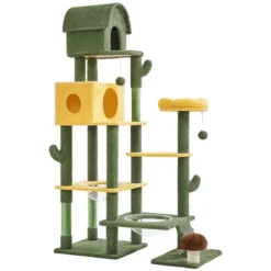 Yaheetech 68.5inch Oasis-themed Cat Tree Cat Tower, Green -Furniture GUEST faf1a958 8157 428f bd88 55d7a3a4c4ad