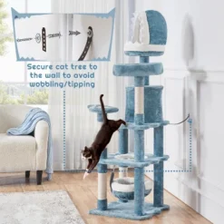Yaheetech 61inch Multi-Level Ocean-themed Cat Tree, Blue 10 Yaheetech 61inch Multi-Level Ocean-themed Cat Tree, Blue -Furniture GUEST fbf5ecaa c250 48fd ad02 2d9505cc722a