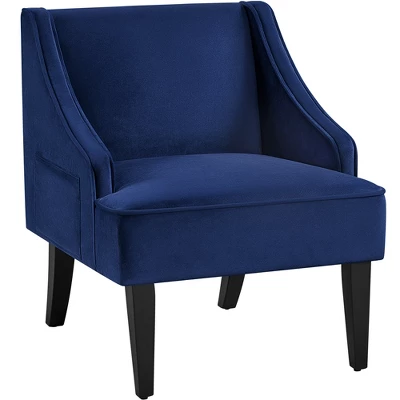 Yaheetech Modern Upholstered Armchair Velvet Accent Chair For Living Room Bedroom 9 Yaheetech Modern Upholstered Armchair Velvet Accent Chair For Living Room Bedroom - Image 9