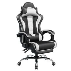 Yaheetech Adjustable Gaming Chair With Footrest And Lumbar Support -Furniture GUEST fccd3114 9607 42d7 b851 45b2cba37e82