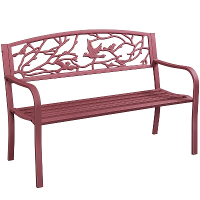 Yaheetech Patio Garden Bench With Backrest And Armrest 11 Yaheetech Patio Garden Bench With Backrest And Armrest - Image 11
