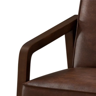 Yaheetech Modern Faux Leather Upholstered Accent Chair Armchair 7 Yaheetech Modern Faux Leather Upholstered Accent Chair Armchair - Image 7