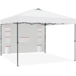 Yaheetech 10x10FT Pop-up Canopy With One-Push-To-Lock Setup Mechanism And Sidewallwith Pockets -Furniture GUEST ffb38346 9f36 4061 898a ee1ae39a79e2