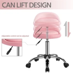 Yaheetech Height Adjustable Modern PU Leather Rolling Bar Stool Salon Stool 12 Yaheetech Height Adjustable Modern PU Leather Rolling Bar Stool Salon Stool -Furniture GUEST ffbc54be b48d 43ce b96f f20030c459de